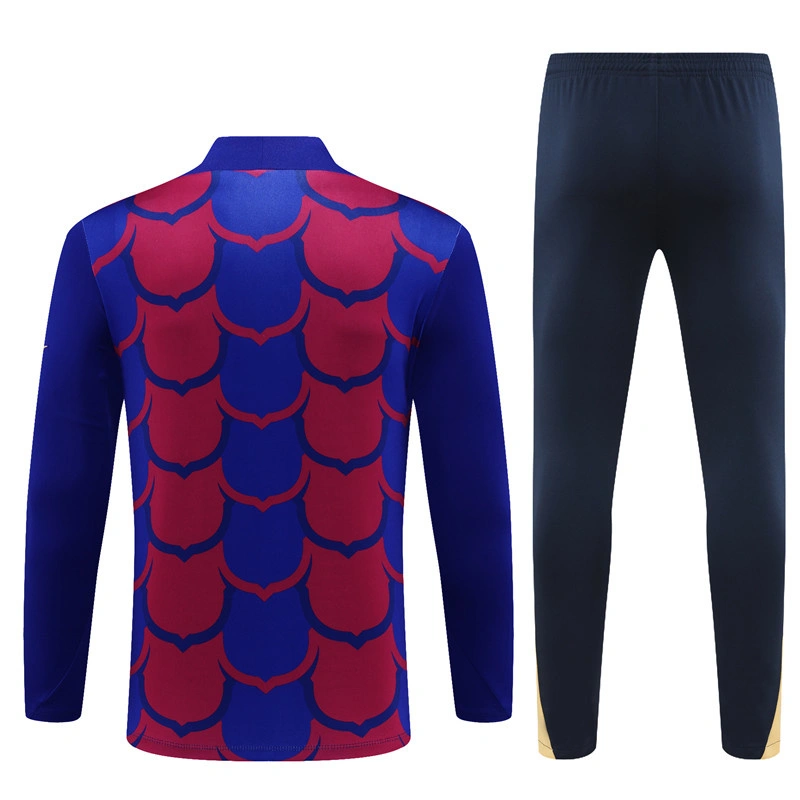 2024-25 Barcelona Half-Pull Training Suit Jersey Set