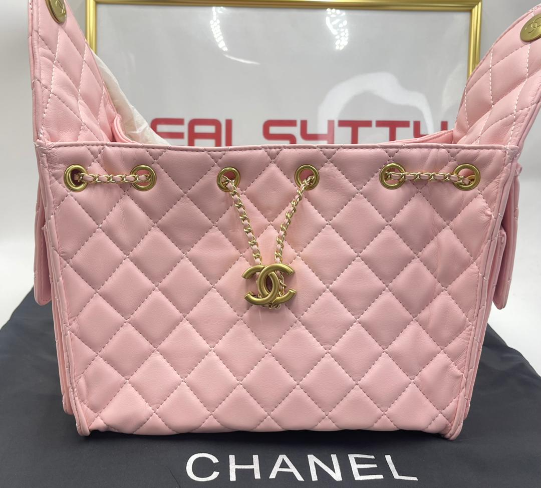 Chanel Spring-Summer 2025 Handbag Grained Calfskin & Gold-Tone Metal Pink 30Cm/ 11.8In