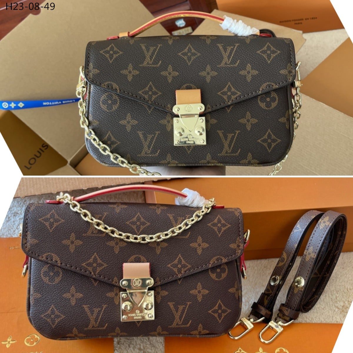 Louis Vuitton Pochette M Tis East West Bag Monogram 22Cm M46279