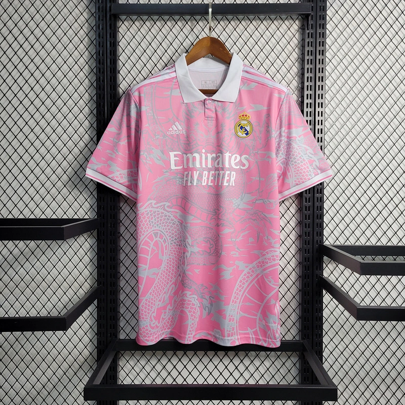 2023-24 Real Madrid Dragon Pink  VALVERDE MODRIC VINI JR. BELLINGHAM CARVAJAL Football jersey