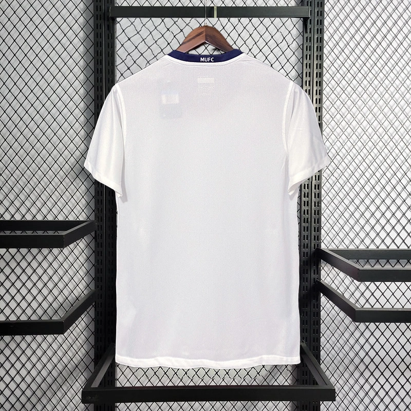Retro 2008-09 Manchester United Away White Football jersey retro
