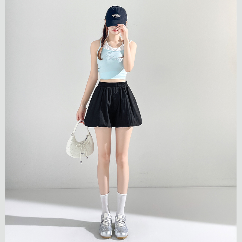 Slim A-line thin pants bubble summer bloomers for women