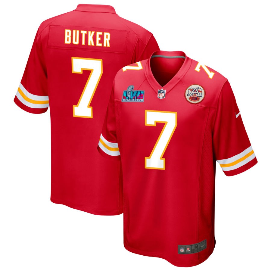 Harrison Butker Kansas City Chiefs Nike Super Bowl LVII Game Jersey - Red