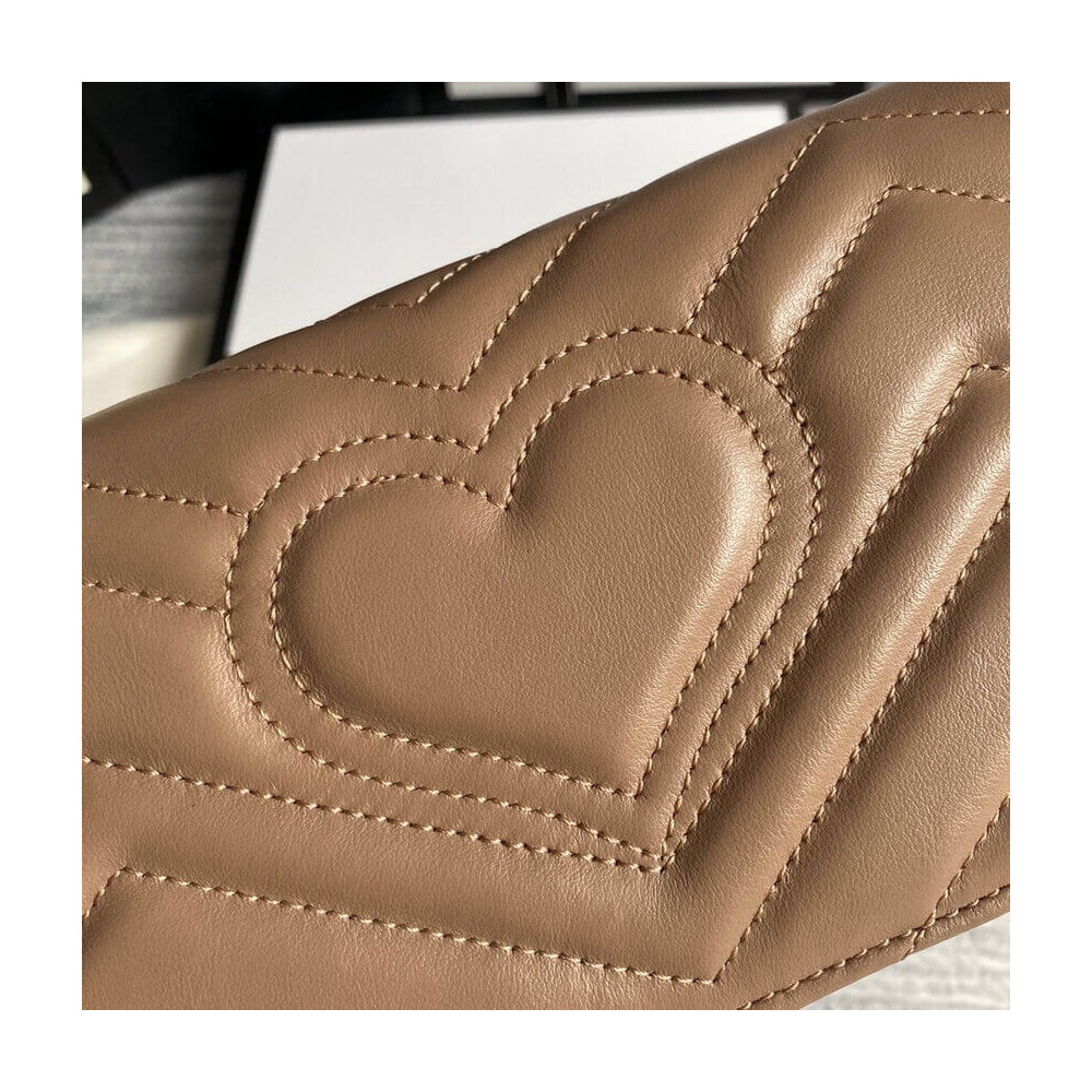 Gucci GG Marmont Mini Bag In Nude Pink Leather