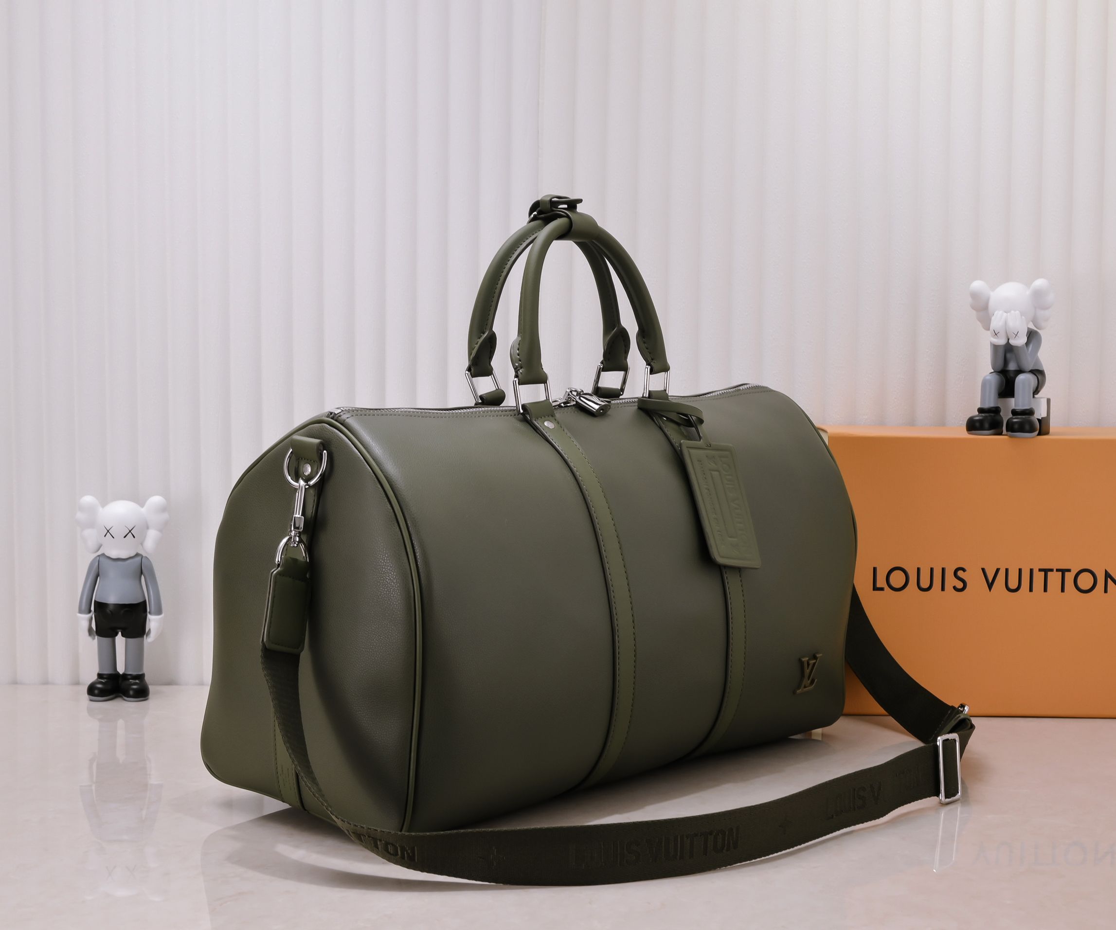 Louis Vuitton Keepall Bandouli Re 50 Khaki