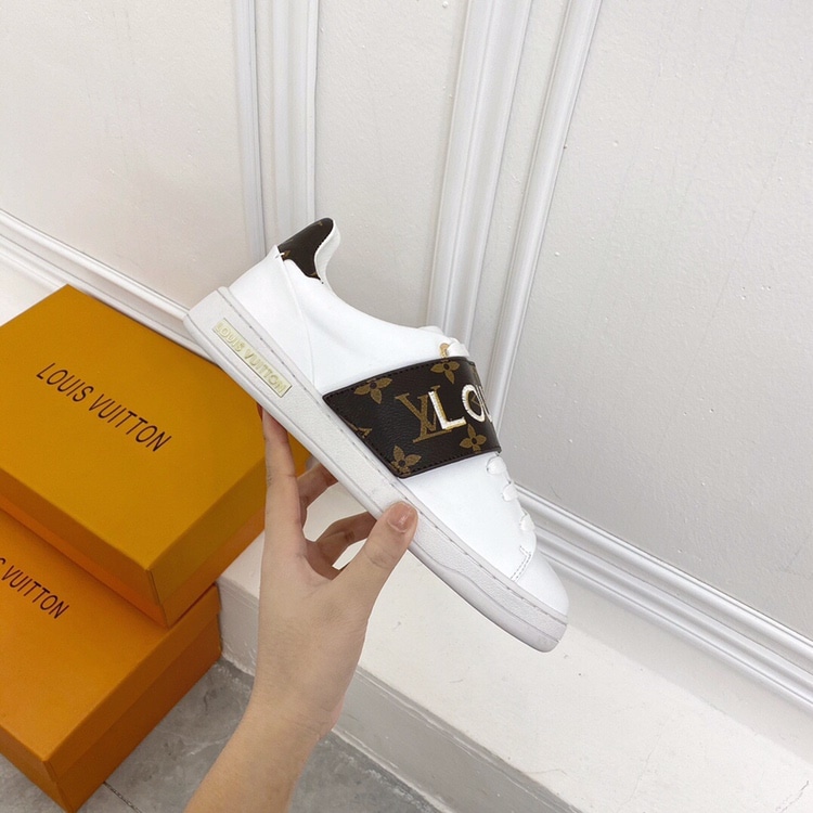 Louis Vuitton Frontrow Logo Monogram Strap White