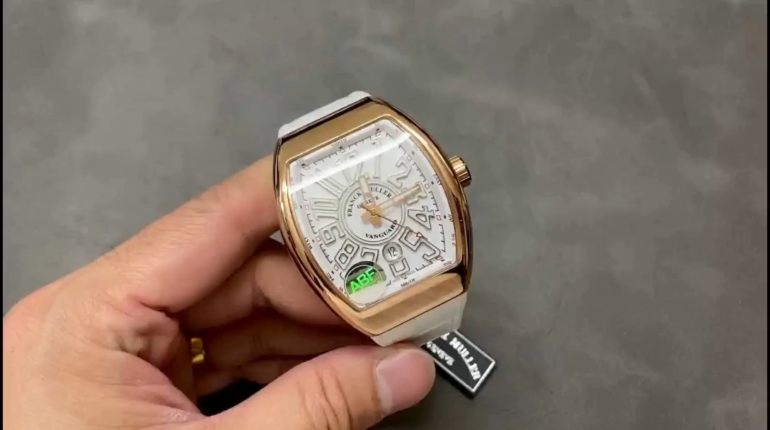 【Super Clone】Franck Muller Vanguard Date Rose Gold V 45 SC DT 5N BC