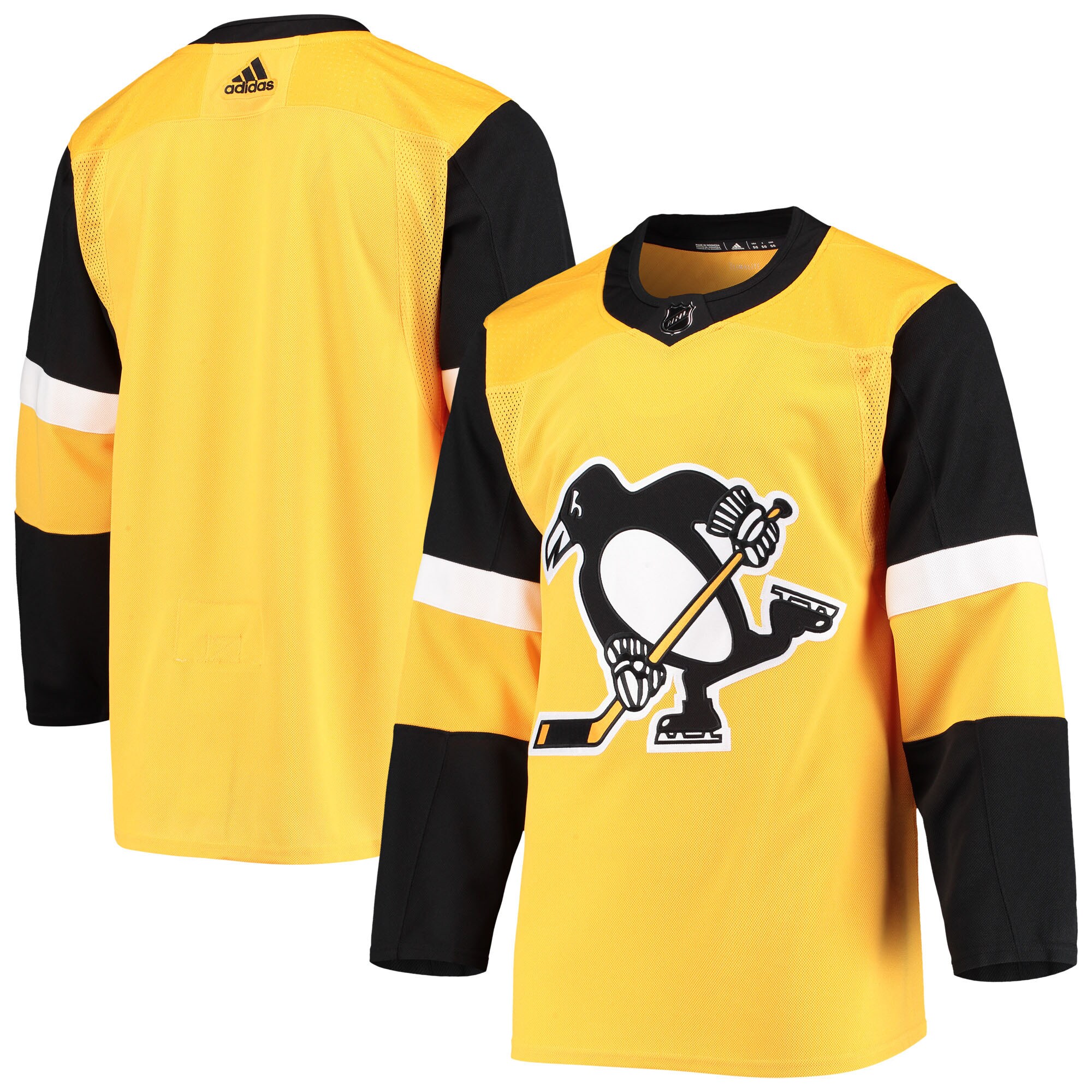 Pittsburgh Penguins adidas Alternate Authentic Team Jersey – Gold