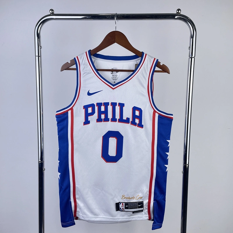 2023 NBA Philadelphia 76ers 0 MAXEY Basketball Jersey