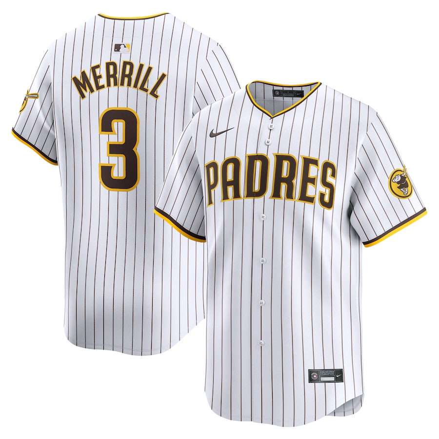 Jackson Merrill San Diego Padres Home Limited Jersey White