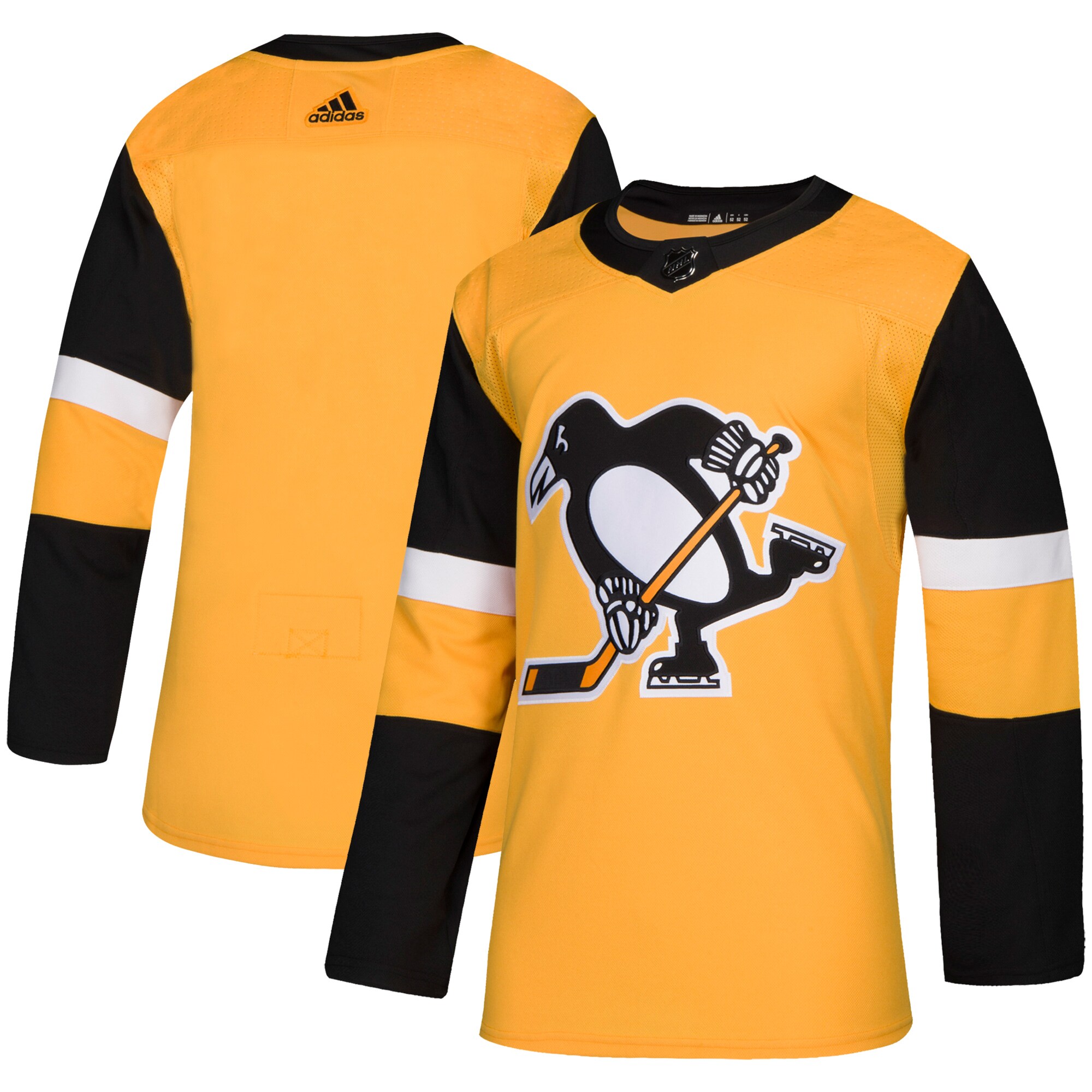 Pittsburgh Penguins adidas Alternate Authentic Jersey – Gold