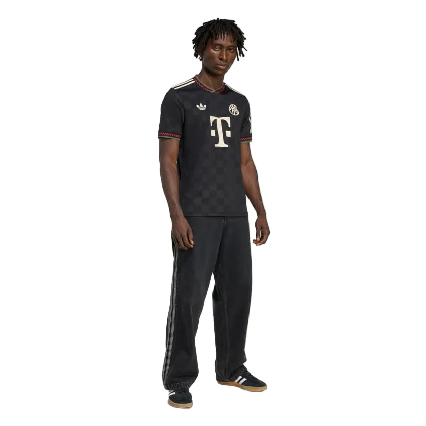 adidas Bayern Munich Harry Kane Third Jersey w/ Champions League Patches 25/26 (Black/Olive Green)