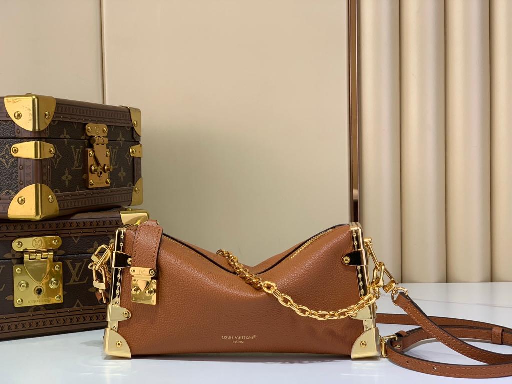 Louis Vuitton Slim Trunk Bag Brown 23cm M29088