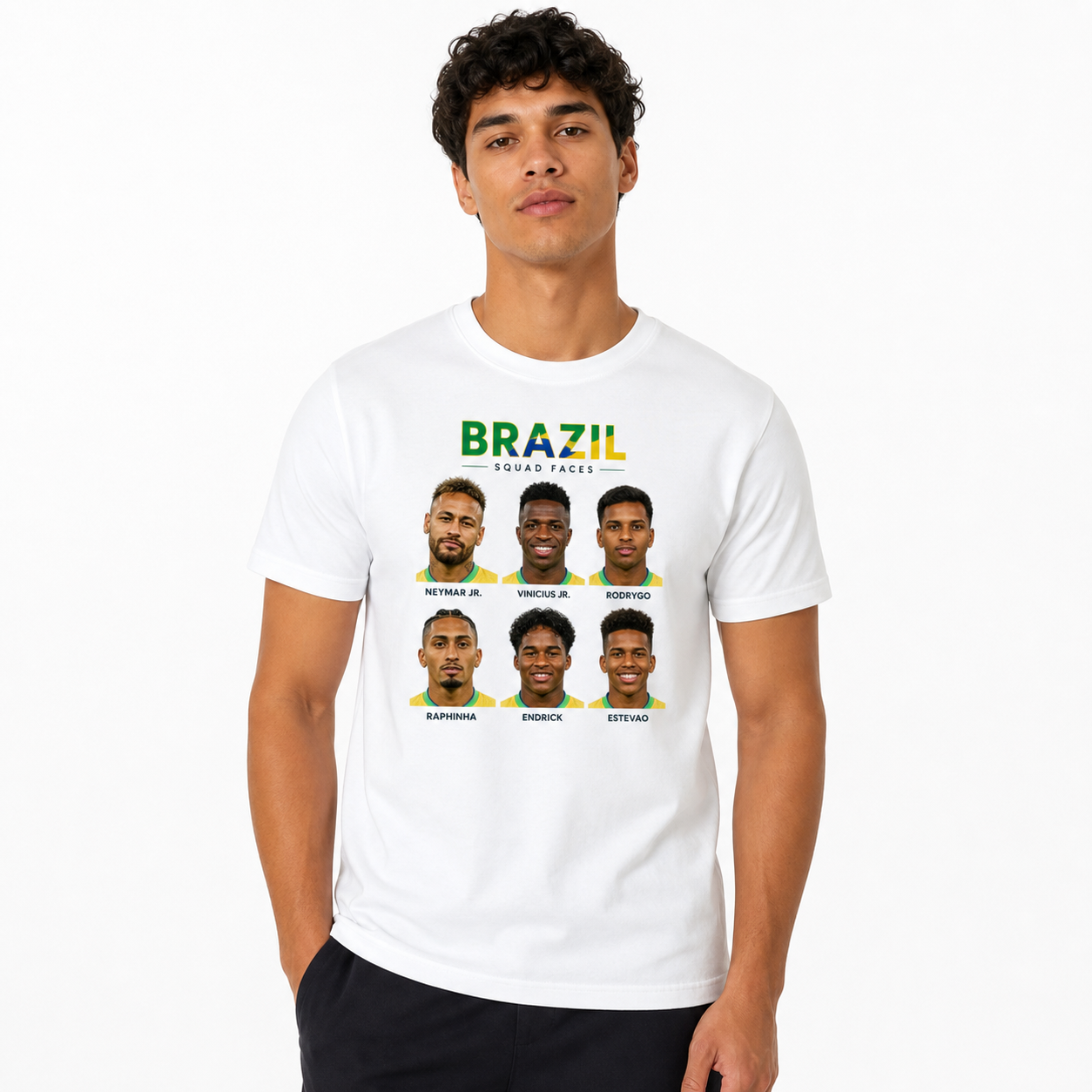 Brazilian Player Pure Cotton T-Shirt – Limited-Time Offer
