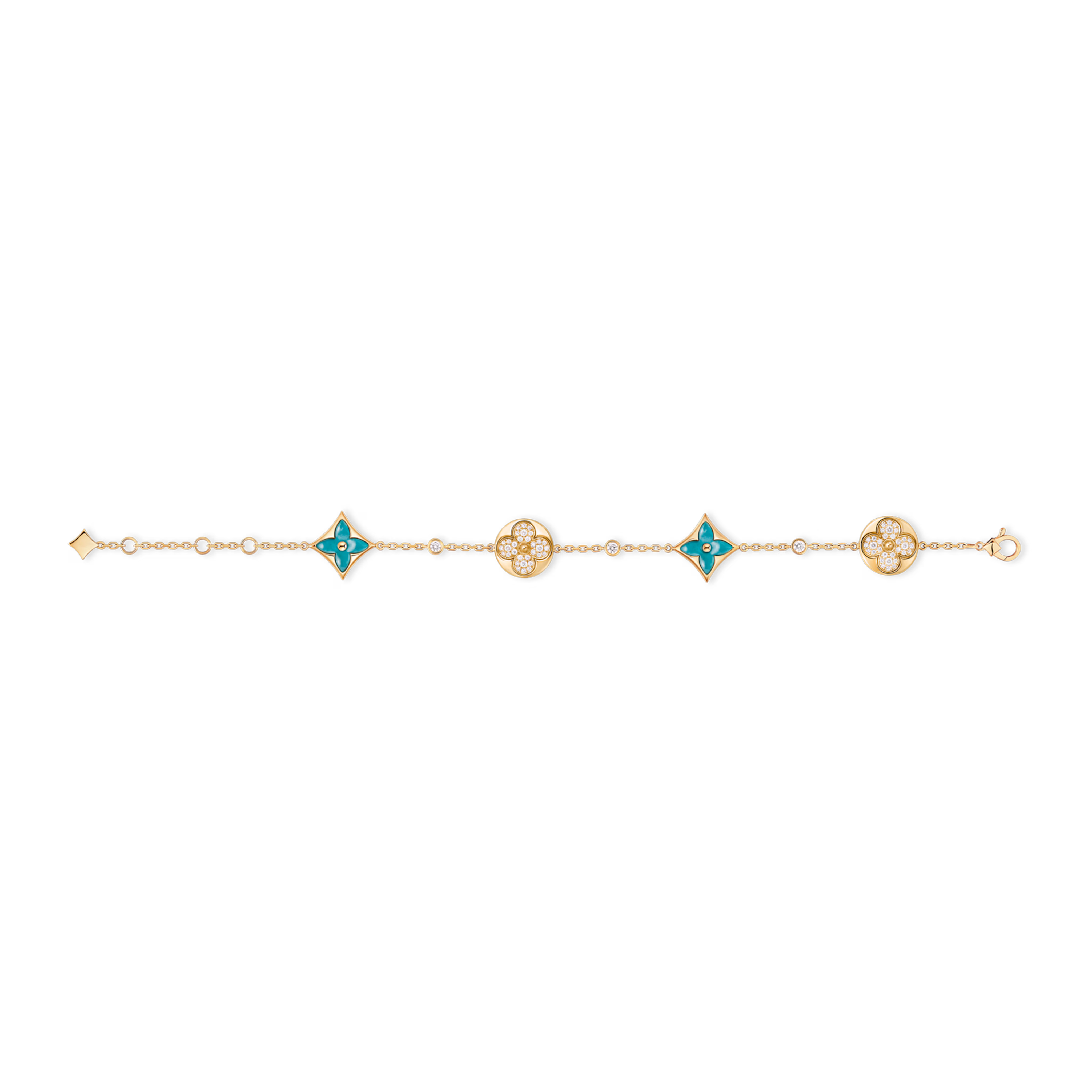 LV Color Blossom BB Multi-Pattern Bracelet Yellow Gold