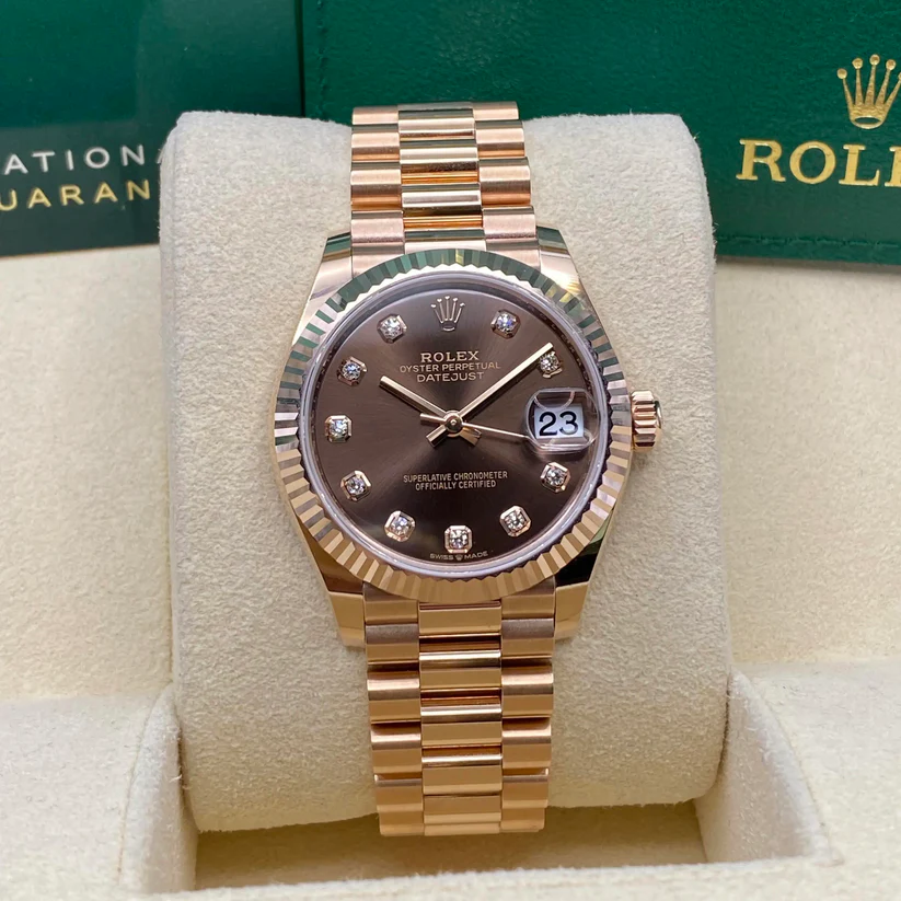 Rolex Datejust m278275-0010 Chocolate 31mm Dial