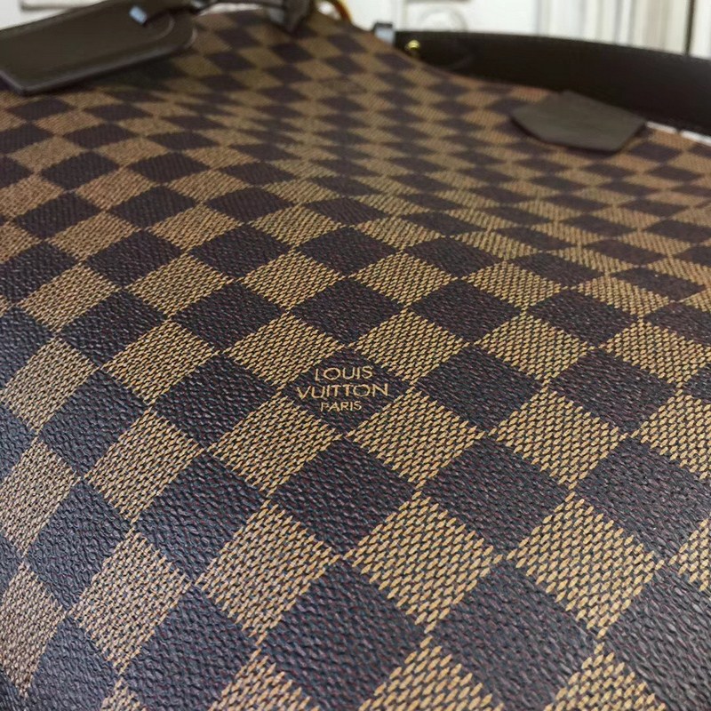 Louis Vuitton Graceful PM Damier Ebene Brown Red 35cm N44044