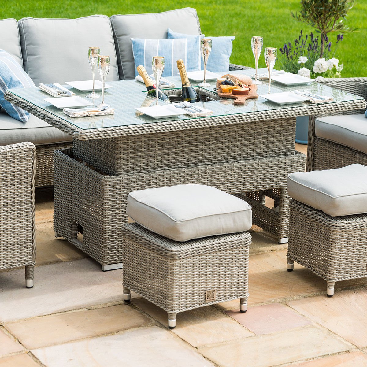 Oxford Sofa Rattan Dining Set