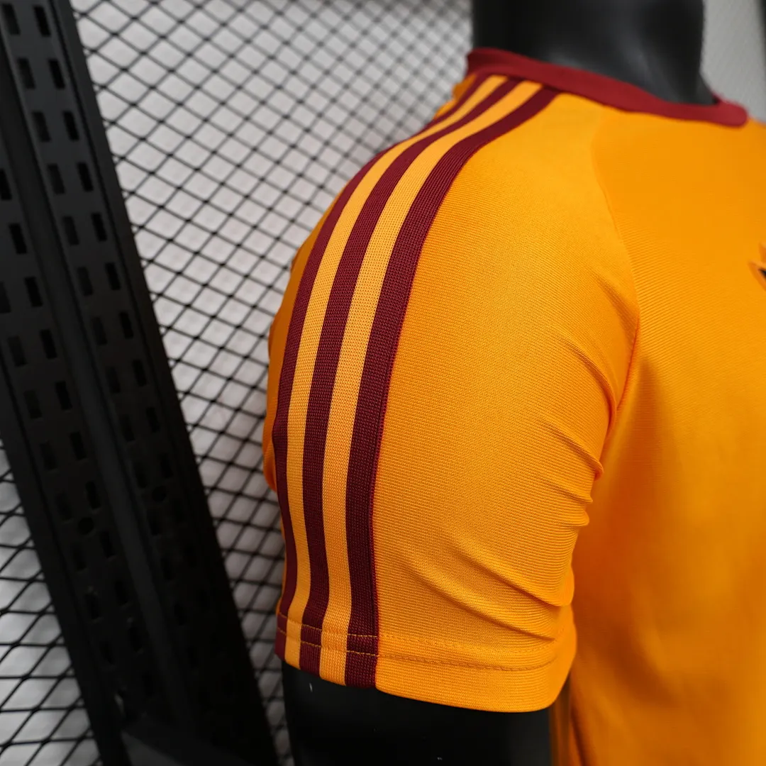 2026/27 Serie A AS Roma Team Leisure Yellow Football Jersey Player Version - JerseyFun