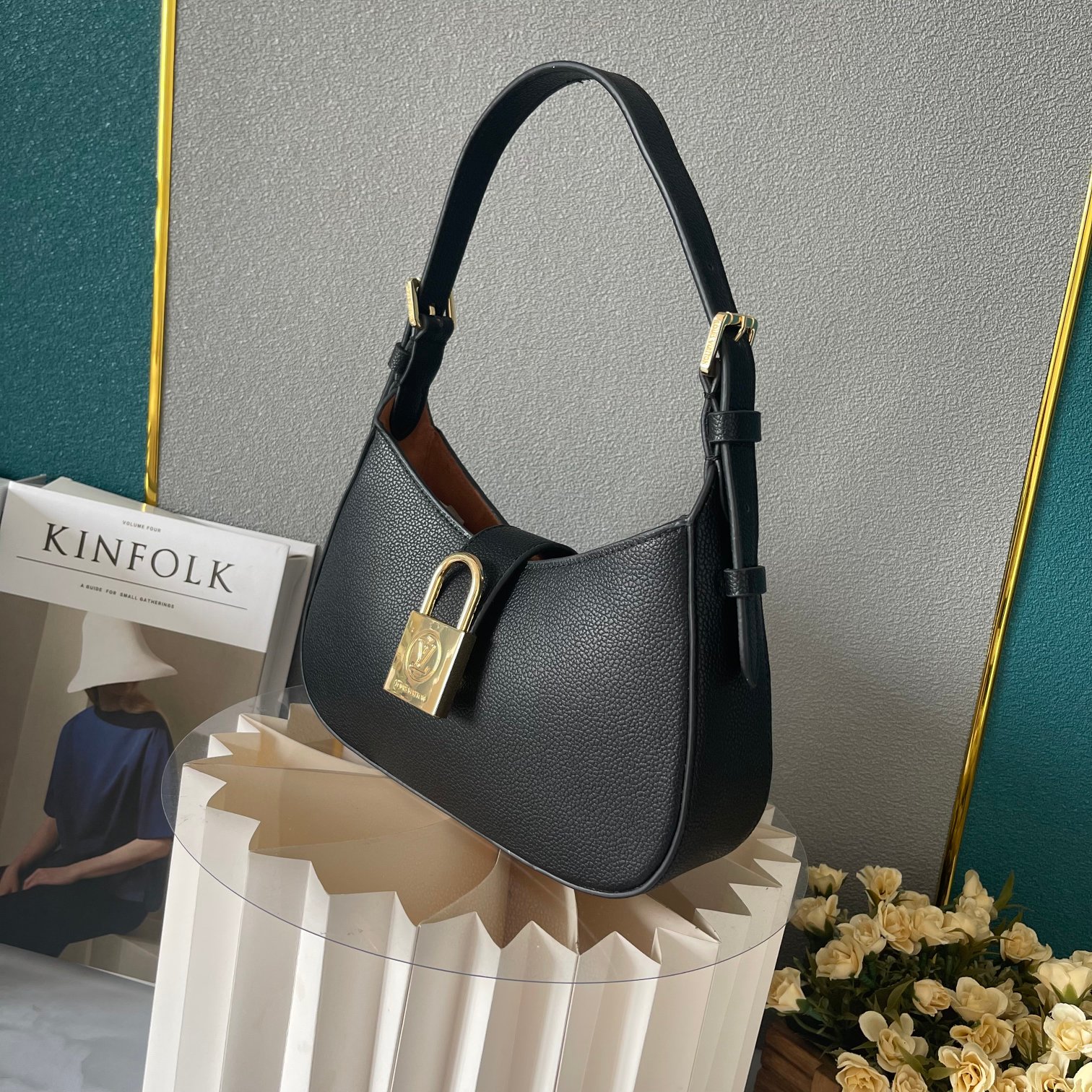Louis Vuitton Low Key Shoulder Bag Black 25Cm M24611