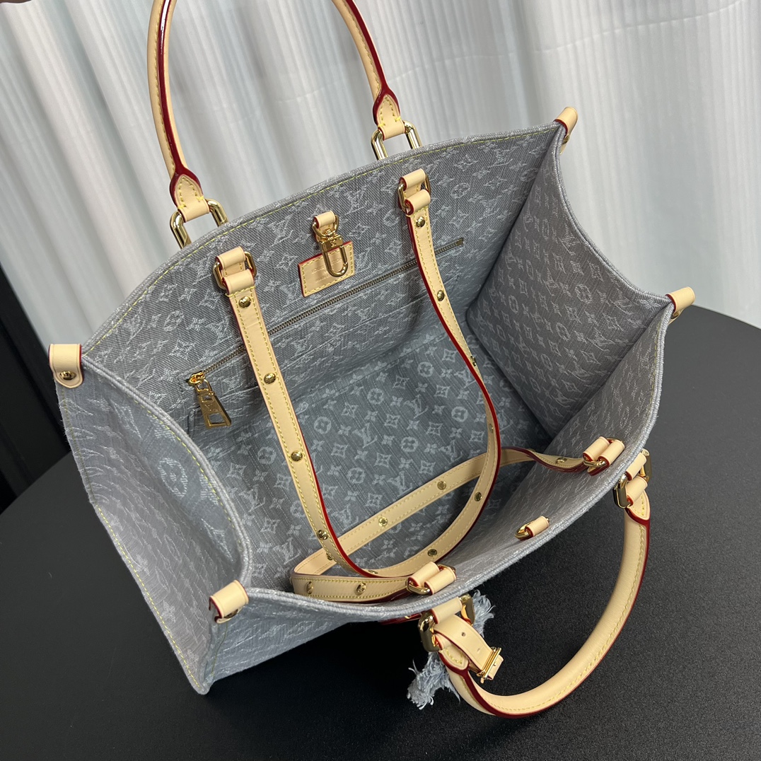 Louis Vuitton OnTheGo MM Bag Washed Grey M13189 32cm/ 12.6in