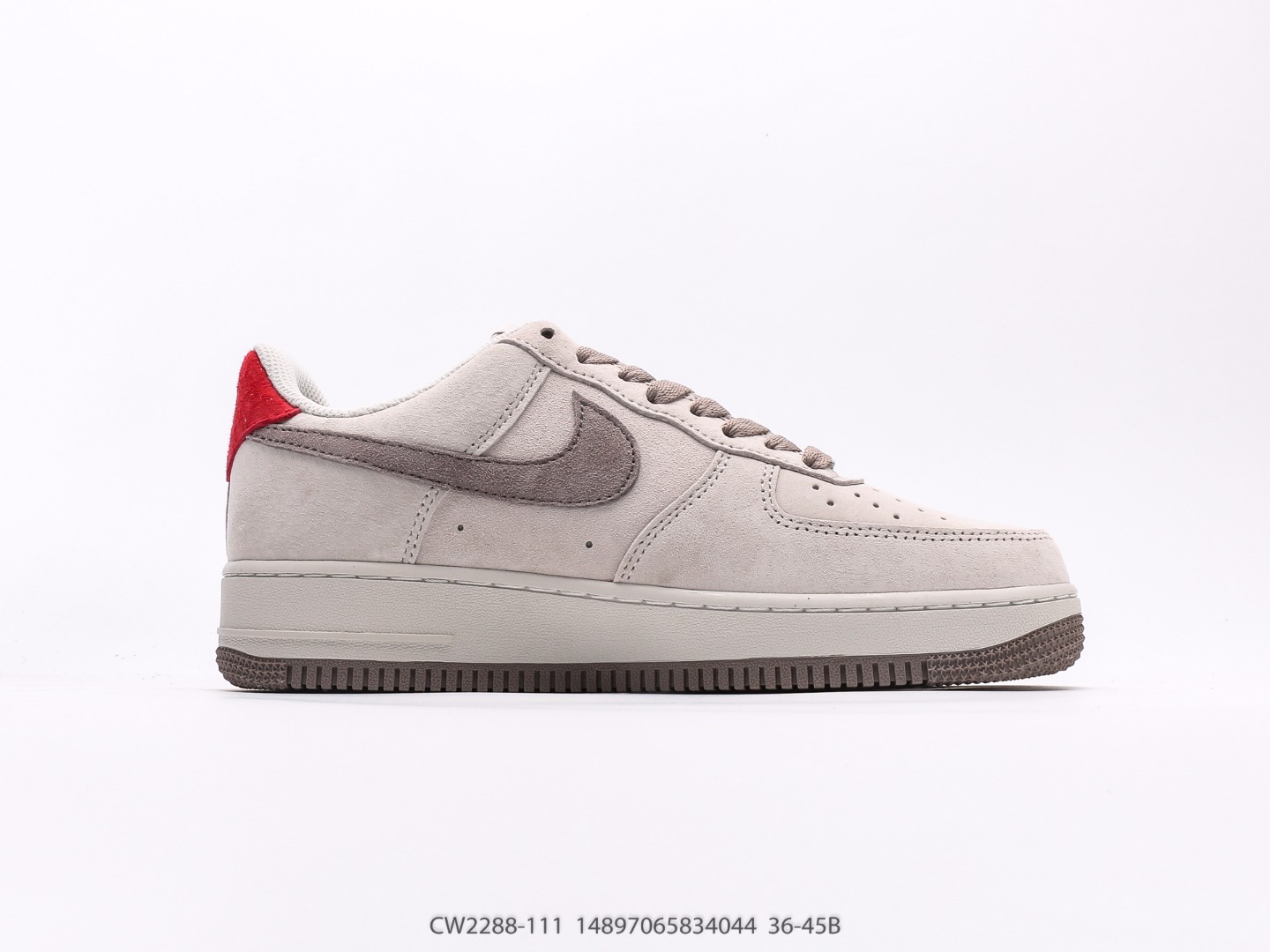 Nike Air Force 1 Low LV Grey Suede Custom