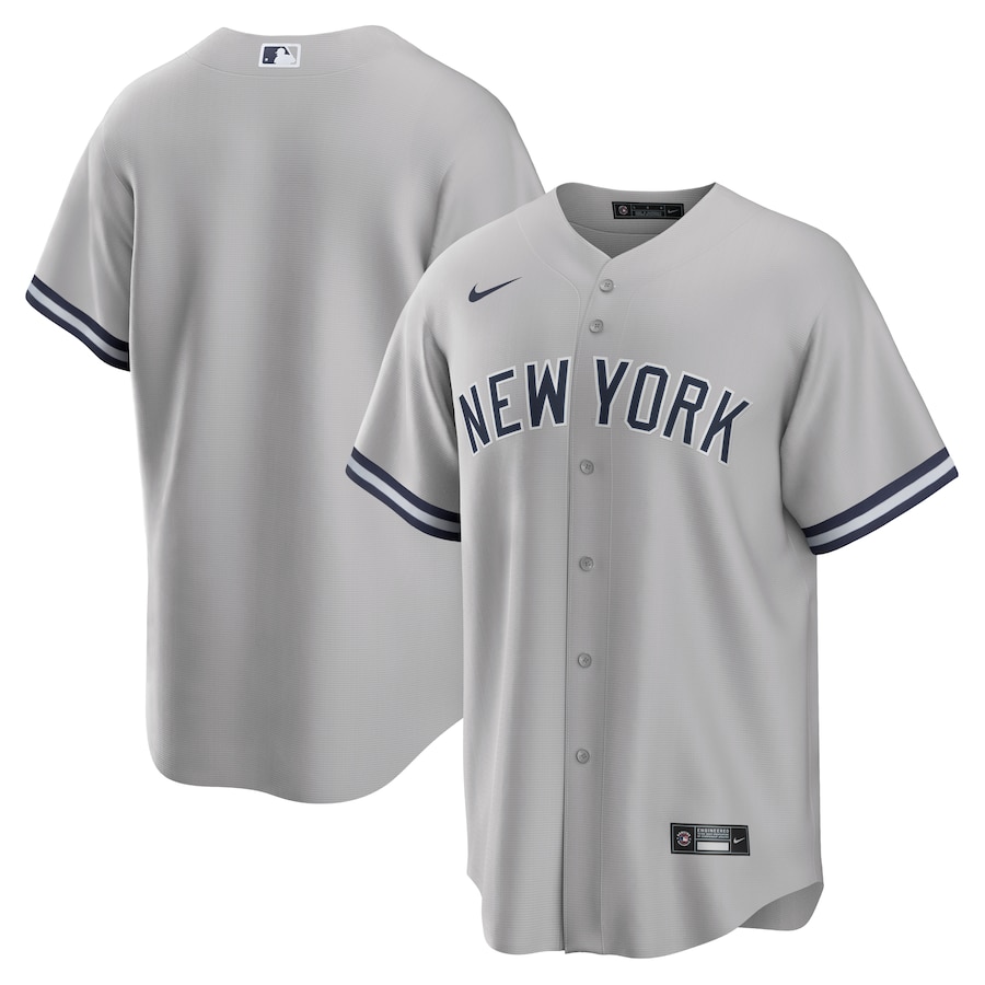 New York Yankees Road Team Jersey Gray