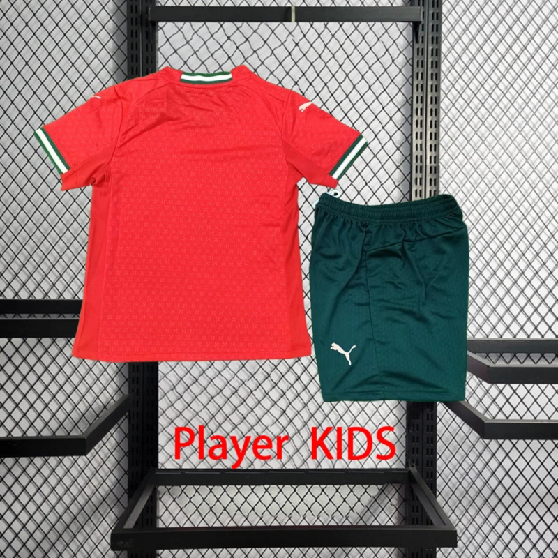Player 2025-26 Portugal Home Kids football jersey Player KIDS