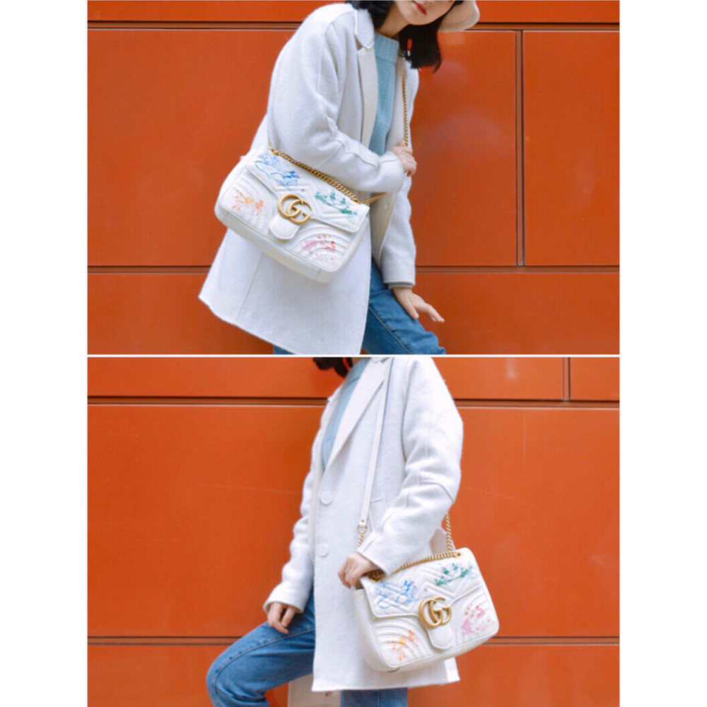 Disney x Gucci GG Marmont Medium Shoulder Bag 31cm