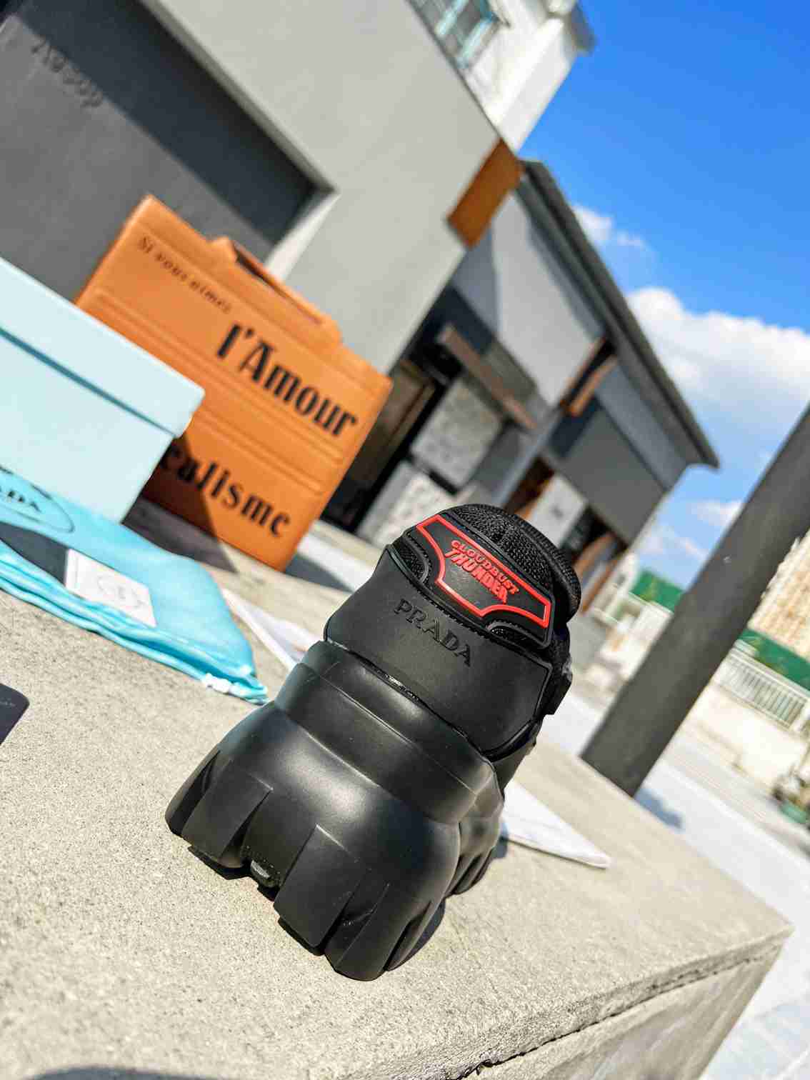 Prada Cloudbust Thunder Sneakers Black 1E819L3Kr2F0002F050