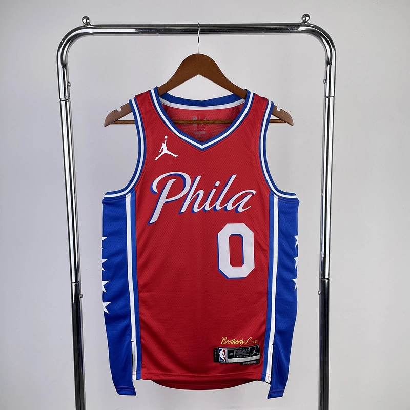 2023 NBA Philadelphia 76ers 0 MAXEY Basketball Jersey