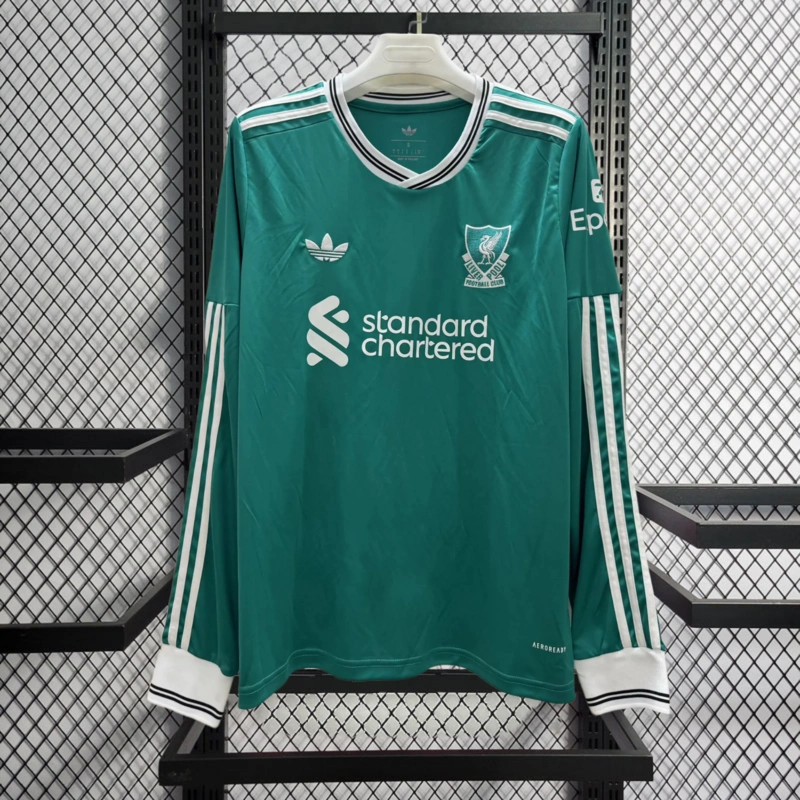 2025-26 Liverpool Third Away Long sleeves Football jersey