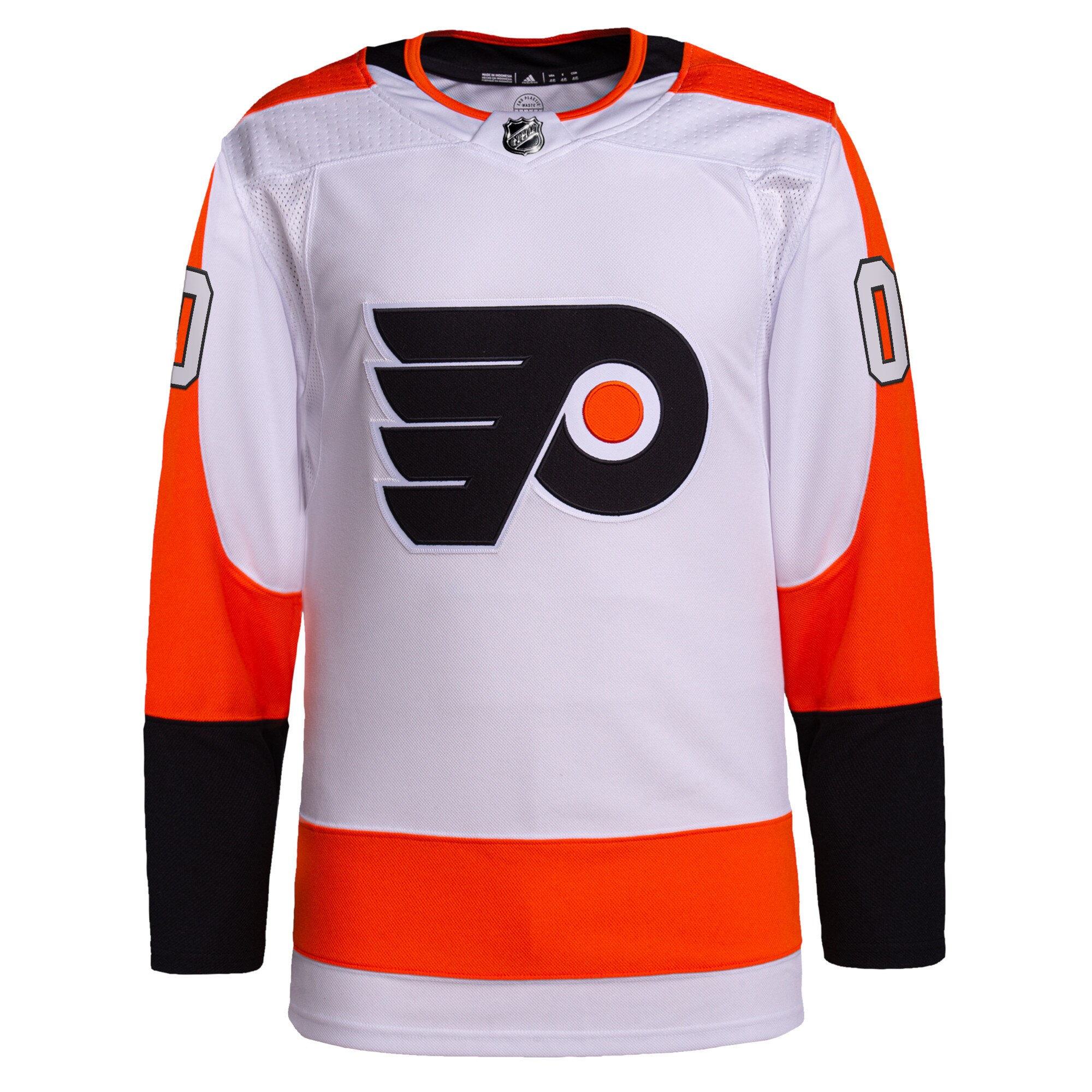Philadelphia Flyers adidas  Away  Primegreen Authentic Custom Jersey – White