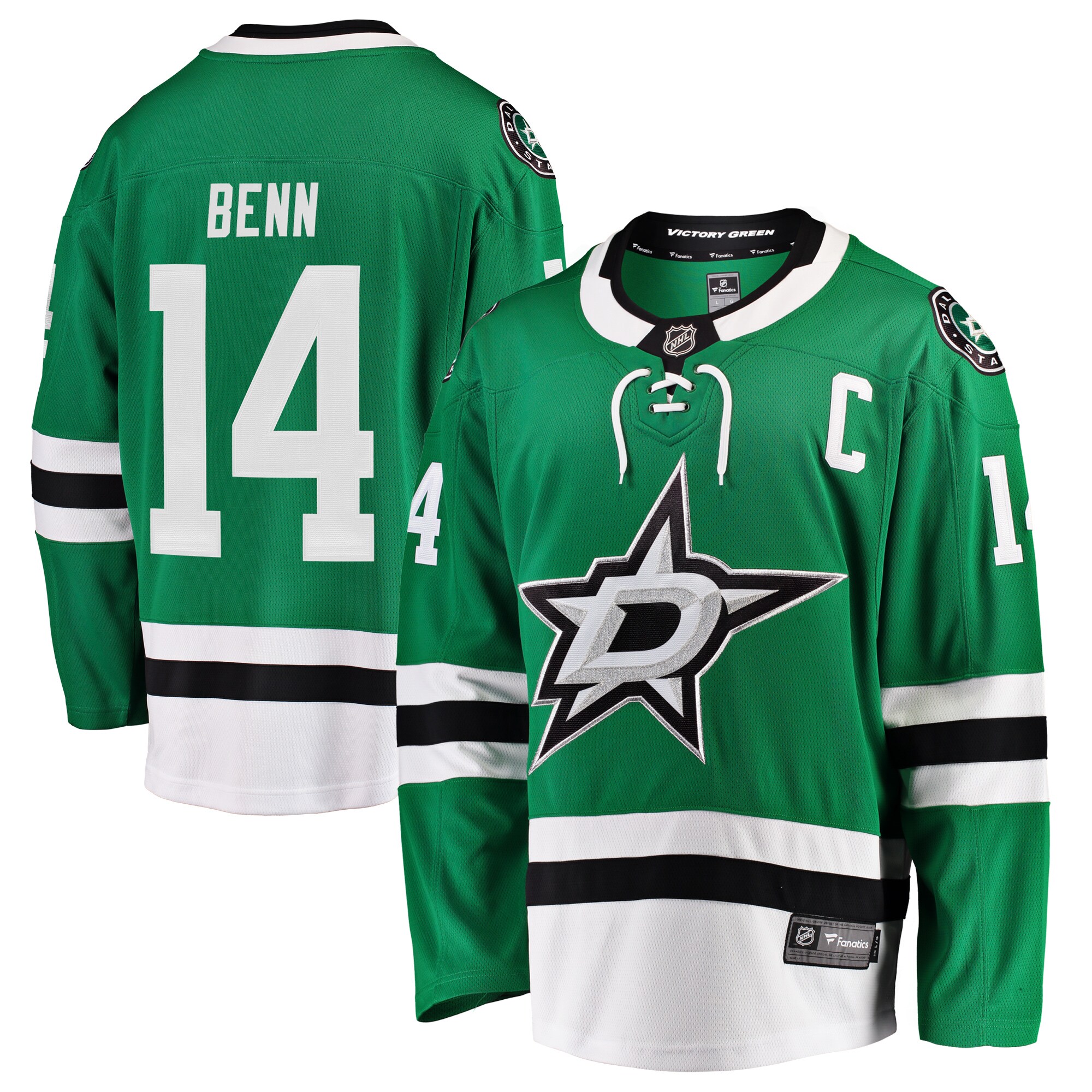 Jamie Benn Dallas Stars Fanatics Breakaway Player Jersey – Green