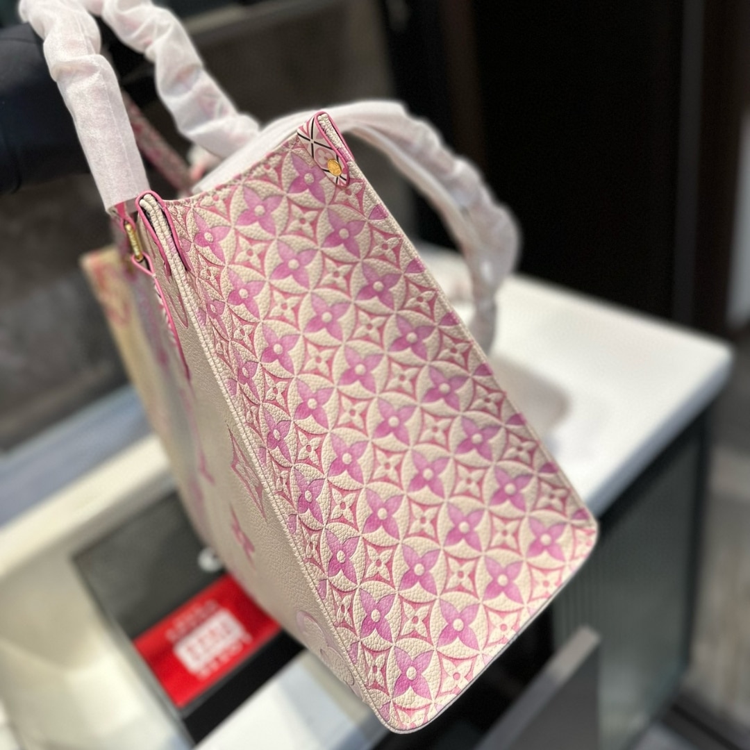 Louis Vuitton By The Pool On The Go Pm Tote Bag Pink 34Cm M22976