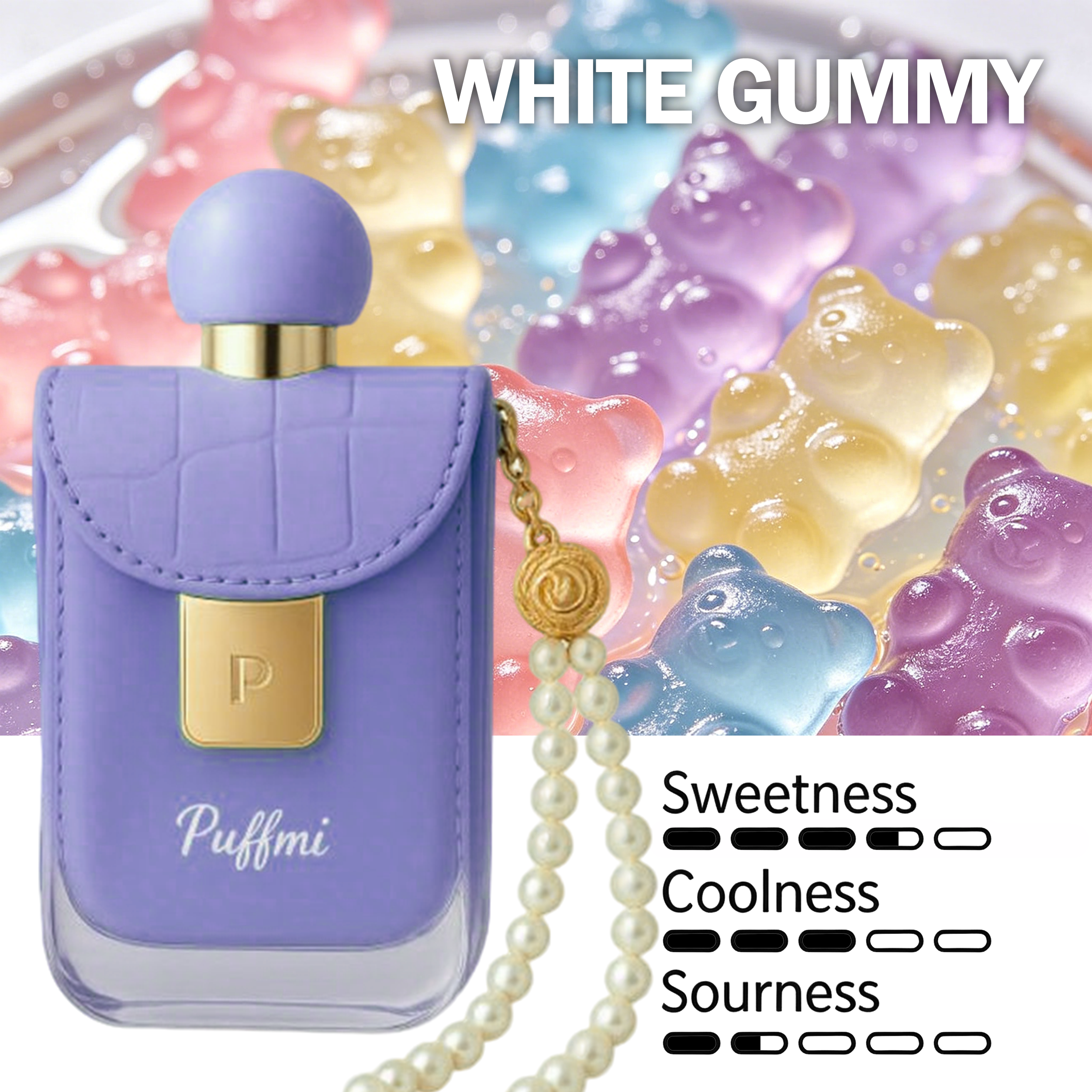 Puffmi WHITE GUMMY Flavor—the style most loved by the ladies.