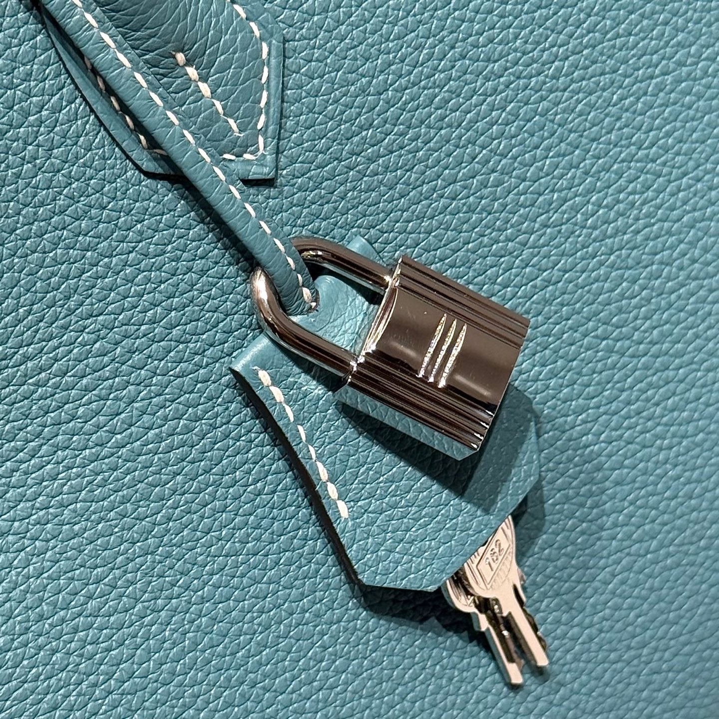 Hermes Birkin 25Cm Teal Green Togo Leather Silver Hardware 237510