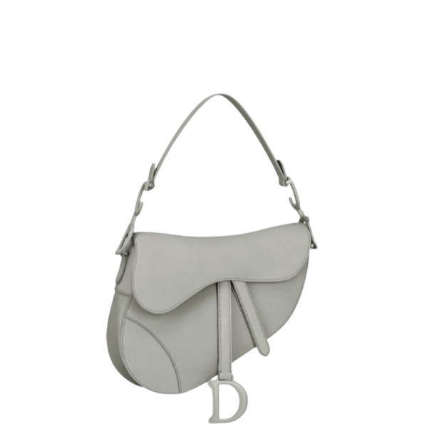 DIOR SADDLE ULTRA MATTE CALFSKIN GREY