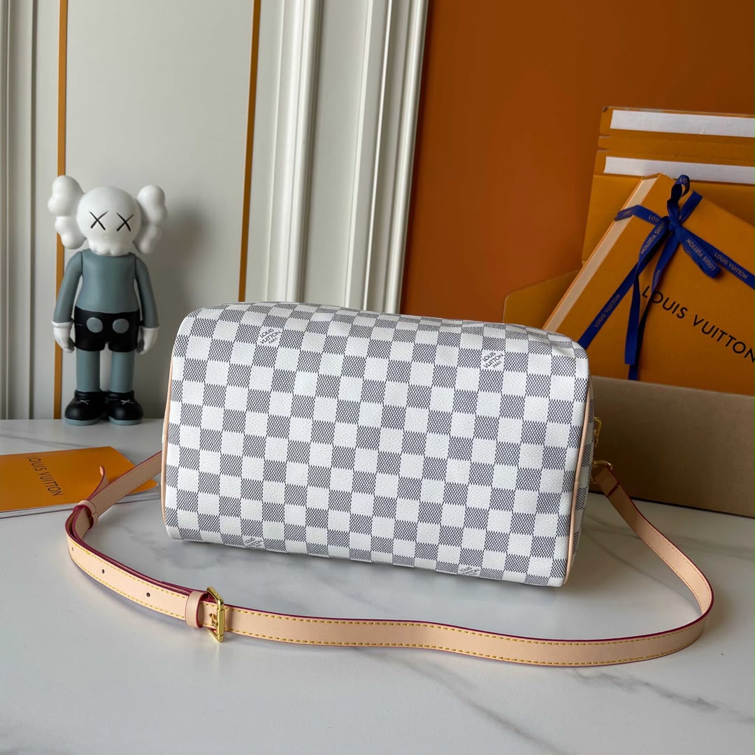 Louis Vuitton Speedy 30 Soft Damier Azur Canvas N40908