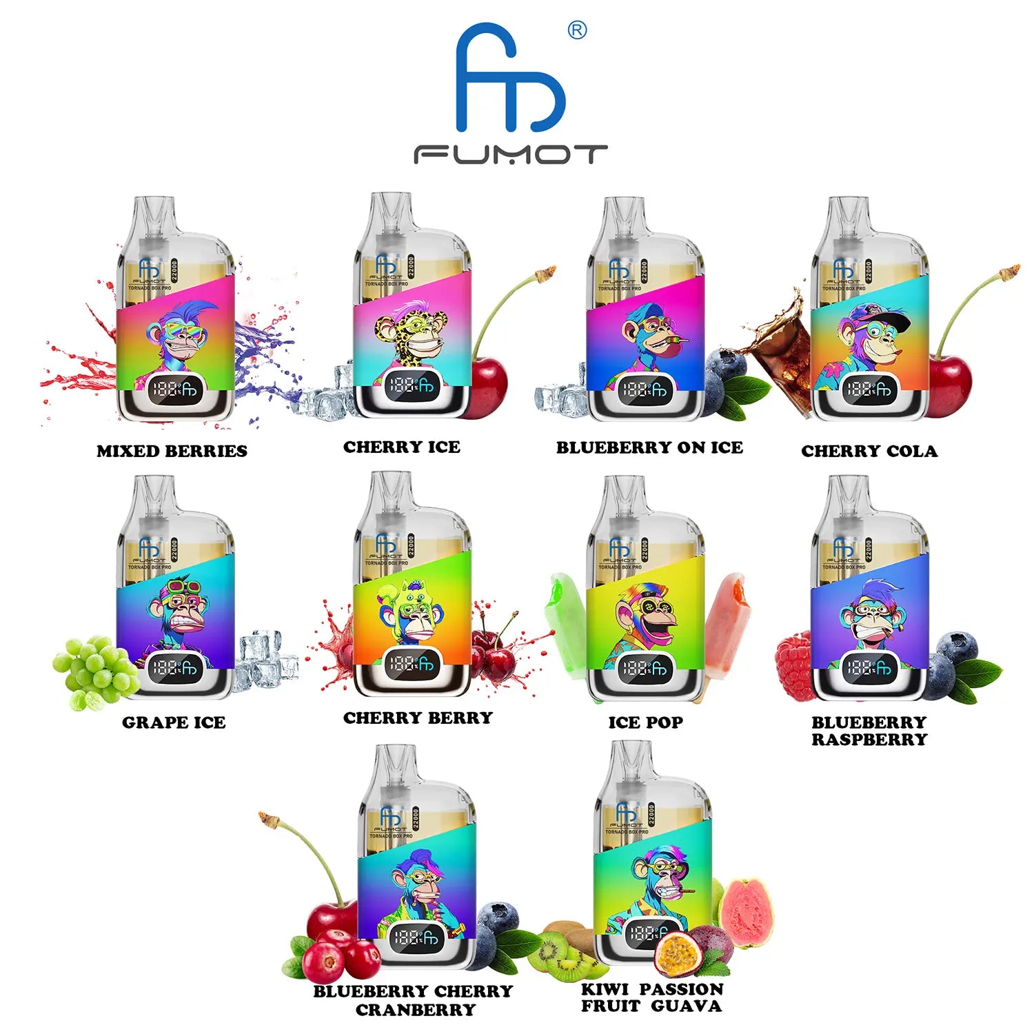 Fumot Tornado Box Pro 22000 Disposable Vape - (1 Vape)