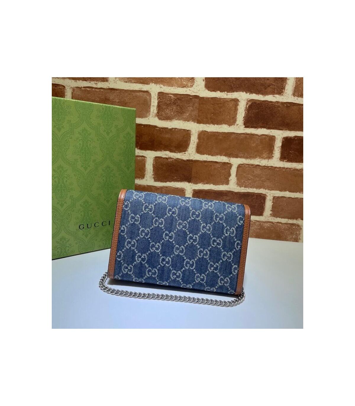 Gucci Dionysus Mini Chain Bag ‘Blue’ 20cm