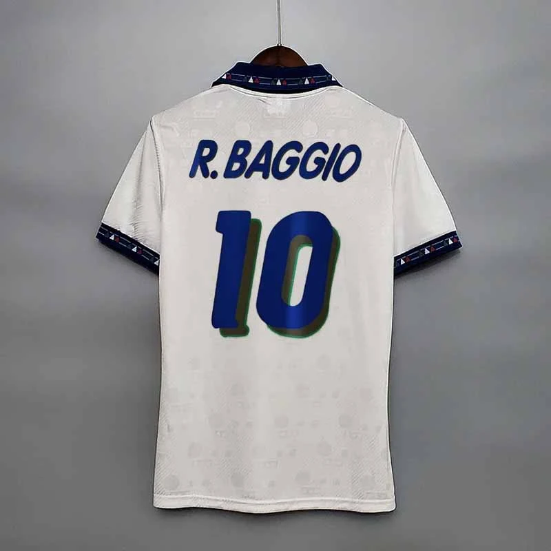 Retro Italy 1994 away R.BAGGIO MALDINI Football jersey retro