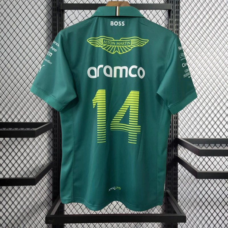 2025 F1 Aston Martin t-shirt ARAMCO #14 Racing Suit