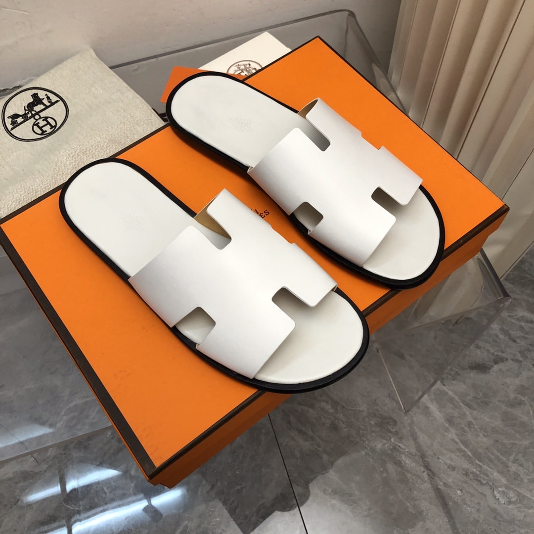 Hermes Izmir Sandal White
