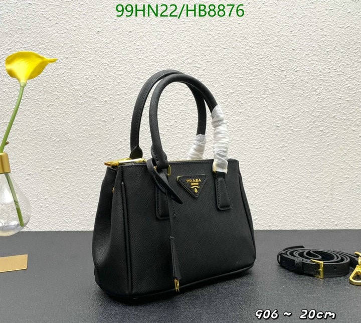 Prada Galleria Saffiano Leather Mini Bag Black 20Cm