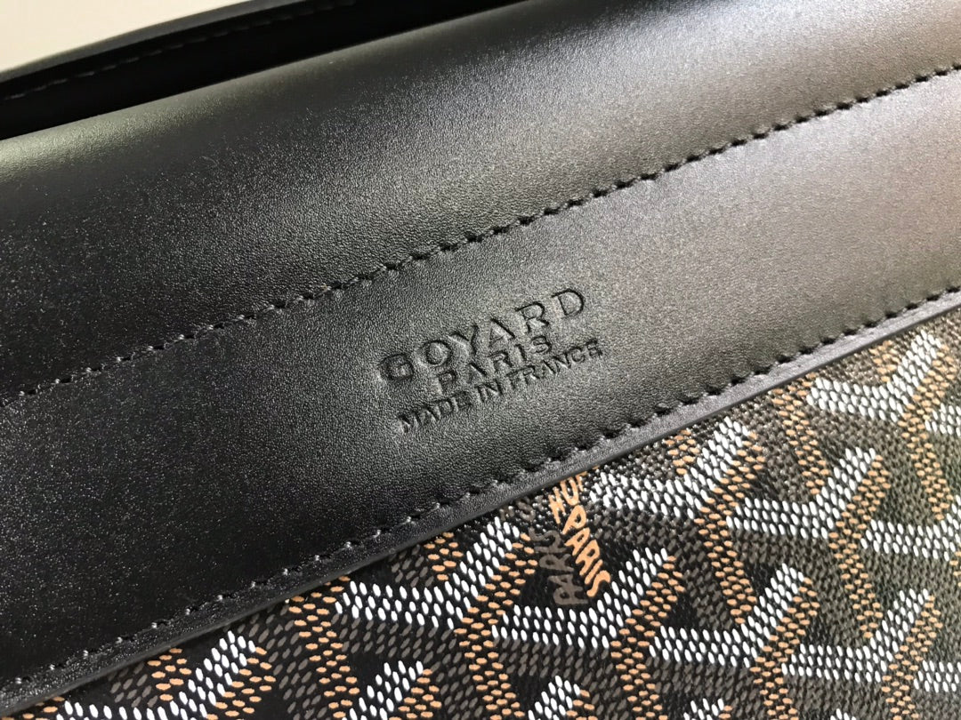 Goyard Citadin Bag 38Cm Black Canvas