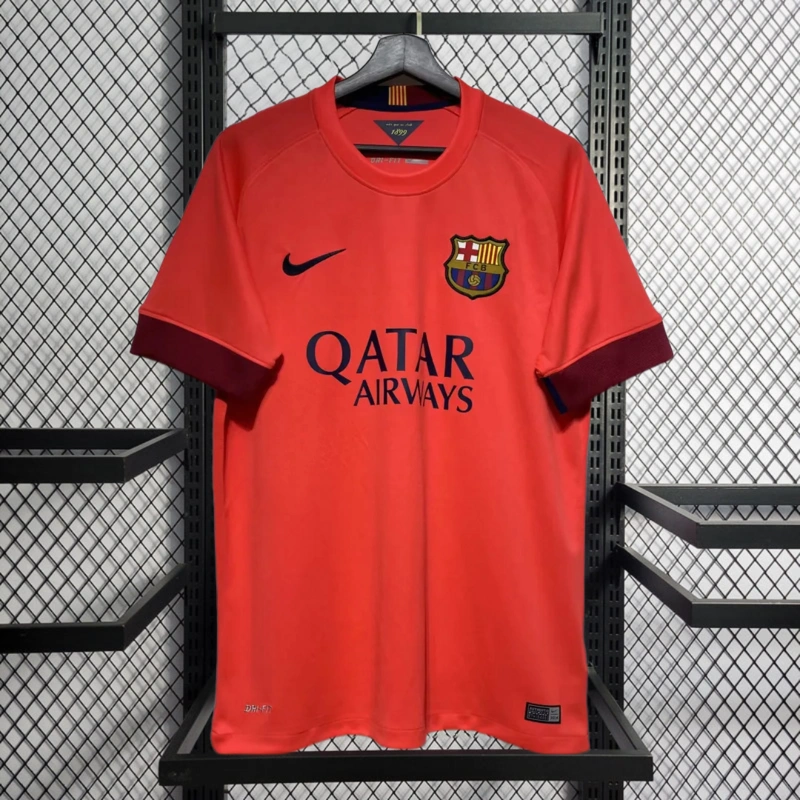Retro 2014-15 Barcelona away MESSI PIQUE XAVI A.INISTA PUYOL Football jersey retro