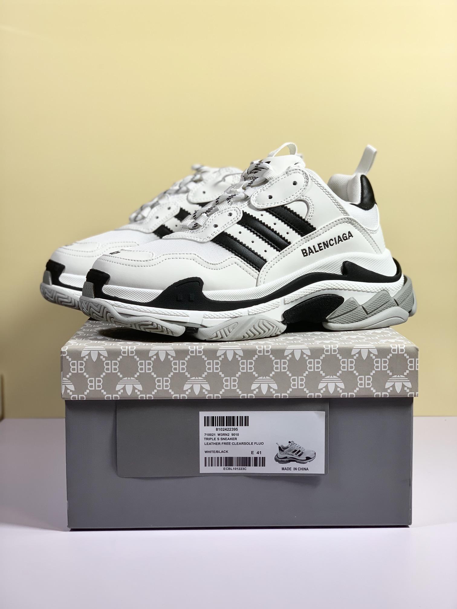 Adidas x Balenciaga Triple S  White Sneaker