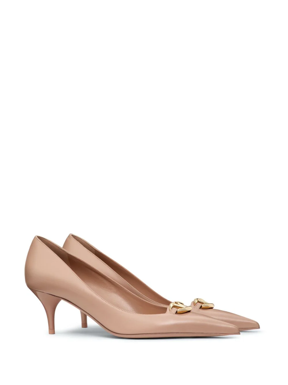Valentino Garavani VLogo Patent Leather Slingback Pump Pink