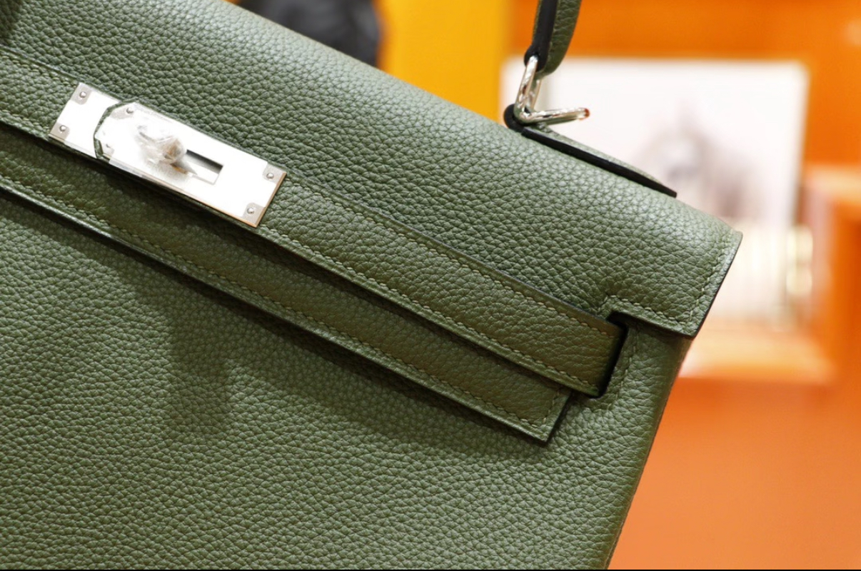 Kelly 25-30 Olive Green TOGO Leather Custom